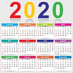 2020 calendar.150
